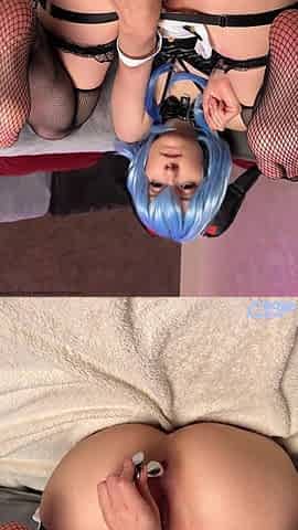 Shy Ganyu in Sexy Maid Outfit Trying Anal Toys.buttplugs. Anal Beads. Anal Gape