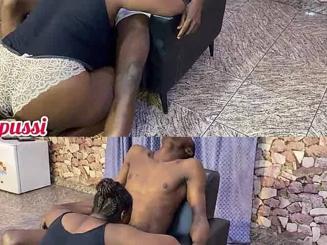 Black large booty step mama wishes a quickie in the setting room
