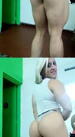 Amateur striptease and Solo masturbation