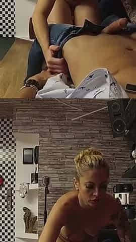 First Time Pussy Dry Hump on Cock and Make Him Cum Hard