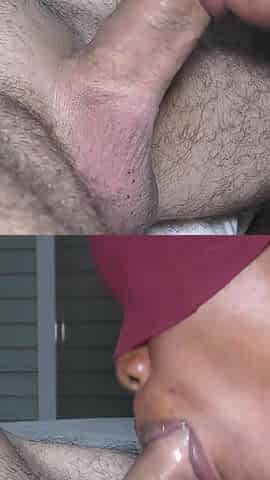 My Dick in Her Ebony Slut Mouth Until My Balls Are Empty
