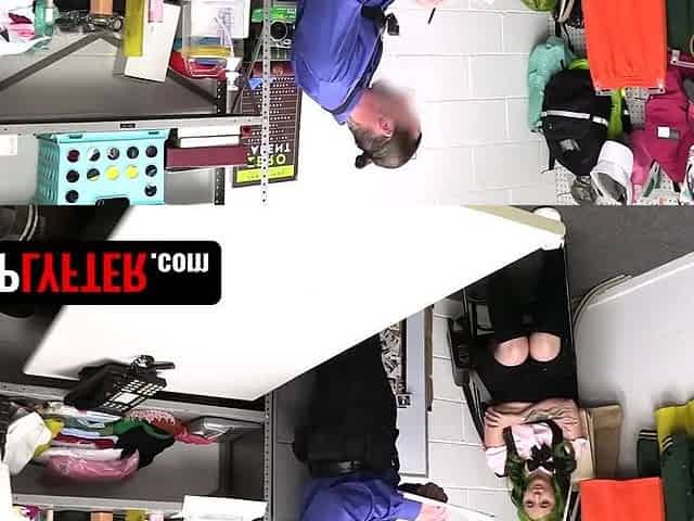 Gal Bubble Booty Green-Haired Student Steals and Learns a Hard Screwing Lesson! - Shoplyfter