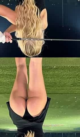 Blonde Golf Slut Swings Her Ass Off