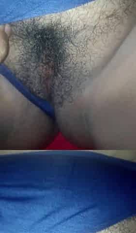I pull my mother-in-law's belt to the side, revealing her large, unshaved vagina.