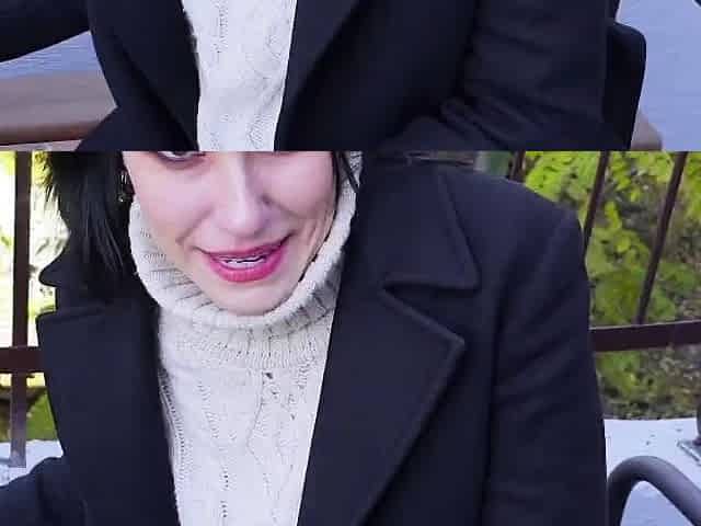 Russian Student Fucks in Ass near University before Lessons