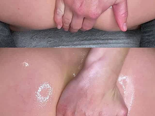 Amateur close up ass toying