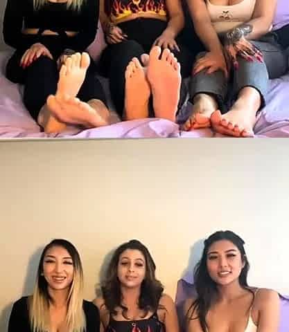 Retro lesbian foot fetish