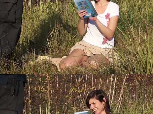 Aroused teen gets the pussy demolished in a superb outdoor play
