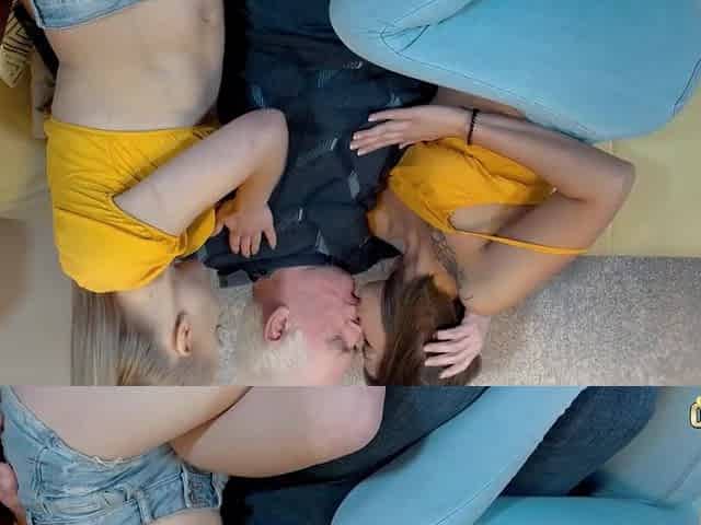 Mature beauty shares passionate intense coffee threesome desire