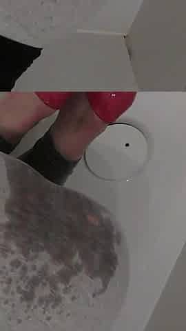 He Pee on My Ass in Leggings and Feet