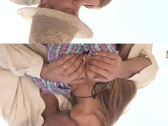 A voluptuous blond cowgirl performs unfathomable oral and engages in intensive booty-plug.