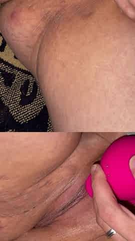 Close-up Pussy Satisfyer Stimulate Clitoris Wet Just Before Squirting Multiple Orgasms Intense Trembling Twitching Moaning