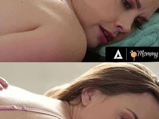 Hot oiled massage turned into wild lesbian fuck with dirty MILFs Alice Miller and Whitney Wright