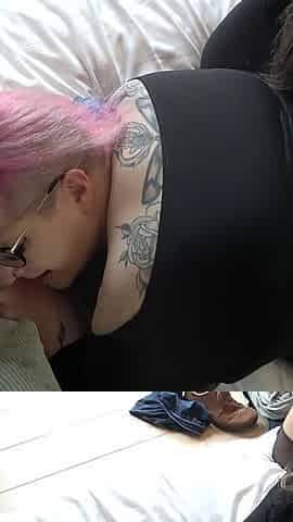 Guy Recognizes Us! Spontaneous Hotel Threesome 2