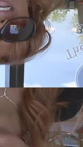 Redhead babe does her filming