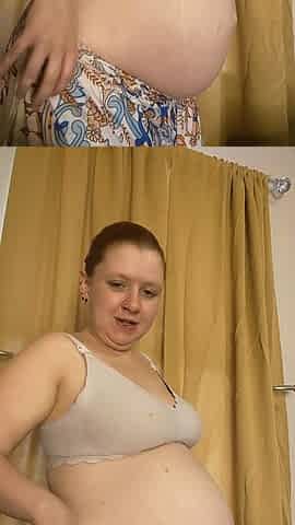 Custom Pregnant Sun Dress Strip Tease