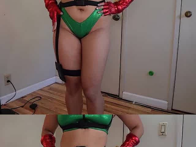 Thick Oriental GF Jasmine Teaa Clothed As Cammy from Street Fighter