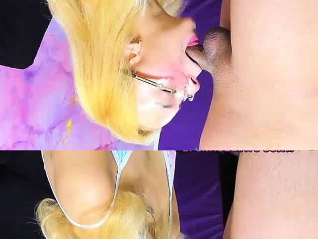 Cute blonde still loves my small dick