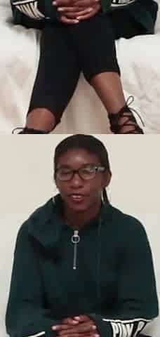 Black Nerd Loves Her Pussy Filled with Cum