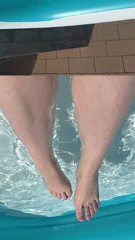Solo Foot Play in Pool