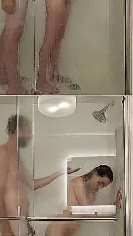 Hotel shower scene