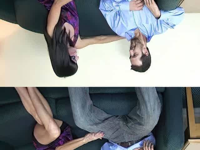 Brunette amateur blowjob and cock riding to earn some cash