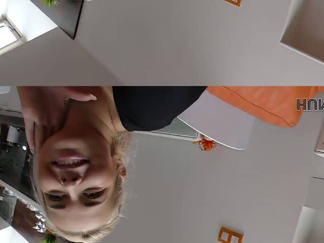 Bald pussy of picked up blonde chick gets properly fucked missionary