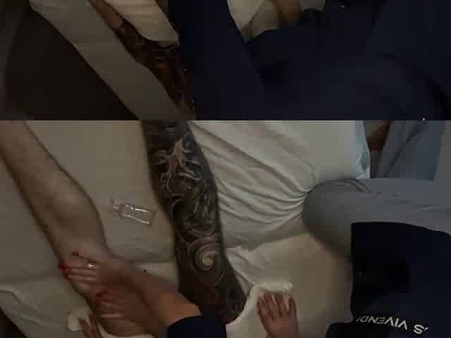 The masseuse sucked her client
