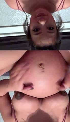 Masturbating amateur cums after solo fun