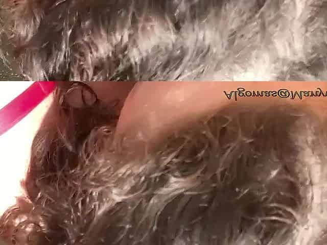 Hawt brunette hair get outdoor booty slam