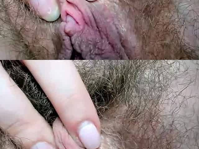 Sweet beauty masturbating on webcam close up