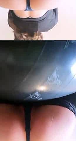 Amateur striptease and Solo masturbation