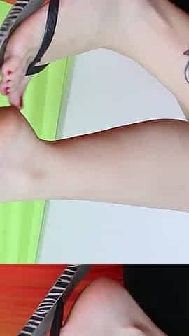 Sexy Meliisa in Hot Blowjob and Footjob!