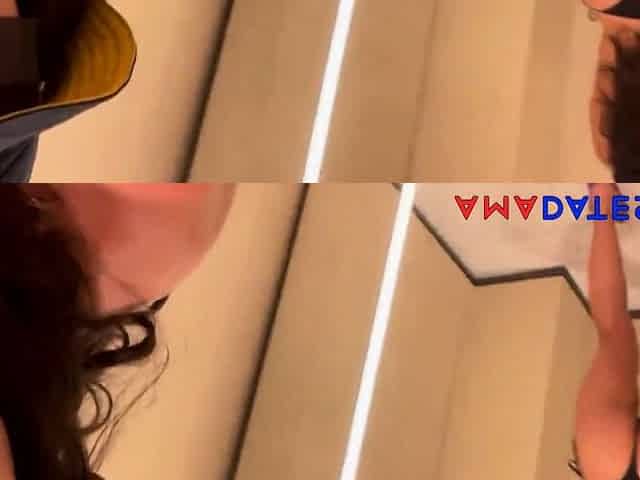 Big-Ass Latina's Hot Webcam Strip and Masturbation by the Po
