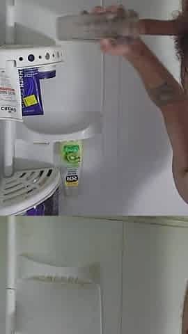 Savage shower with fleshlight