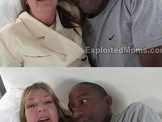 Hot fit tight body milf mature sexy big natural tits blonde hostess does her 1st porn with BBC in hot milf interracial video