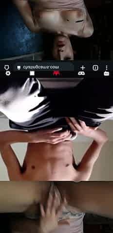 Hot random teen helps me cum