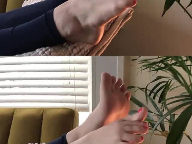 Very Cute Feet Scrunching For U Wrinkled Soles