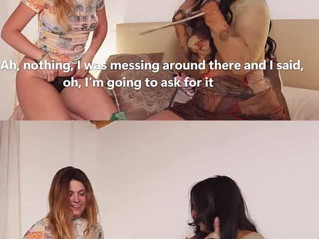 That babe says this babe's not a lesbo, but this babe likes licking my booty
