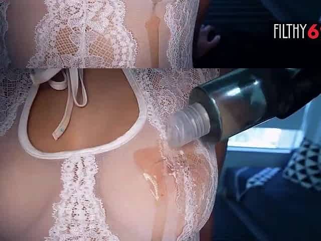 Curvy latin chick bounce on masseur's hard ramrod