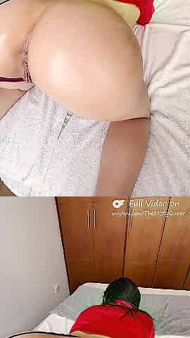 Stepsis: Don't be a COWARD! Finish the MASSAGE IN MY TWAT! - Banging An Oiled Up Large Butt