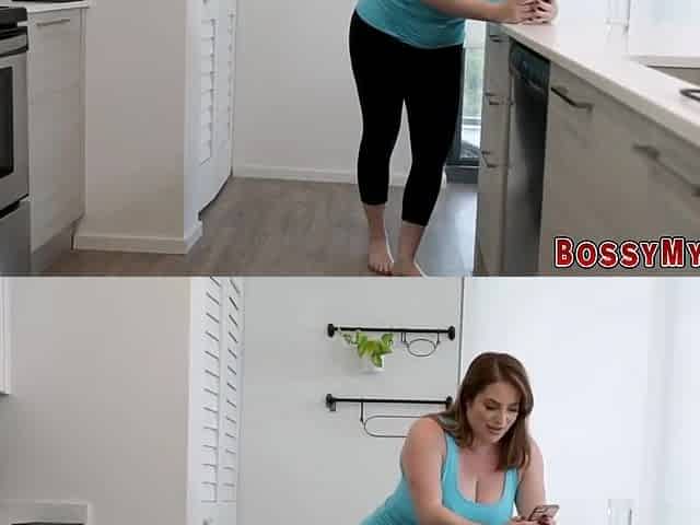 Lesbian Milf Rides Strapon Toy