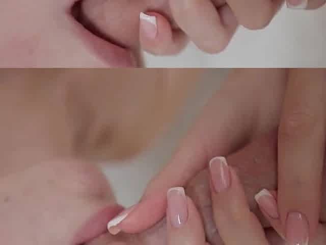 Foreskin play. Uncut ramrod sucking