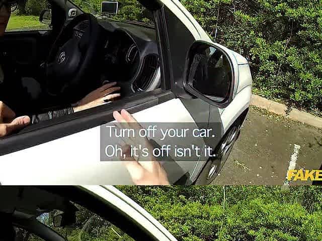 Policeman bangs a geek and spunks over her glasses - Fake Cop