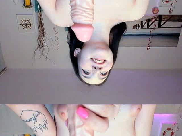 Close up video of real girlfriend toying her bald pussy