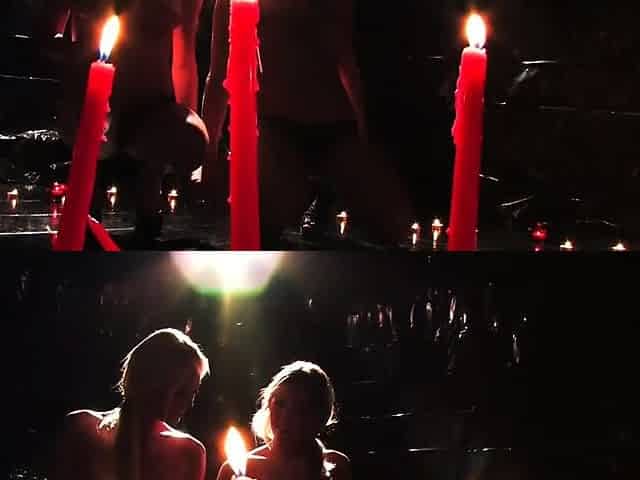 Samantha Saint and Victoria White Play With Candle Wax