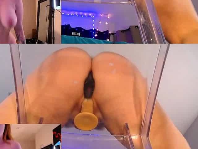 Stacked brunette goes solo toys and masturbation