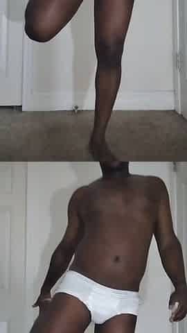 My 1st time masturbating since August 24th of this year and wearing white underclothing 1