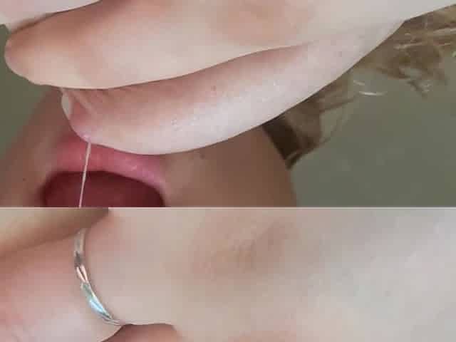 Close Masturbating Pussy Licking Tits