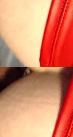 Big tit brunette sucks a big cock blowjob POV
